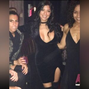 LUX LA velvet mini dress